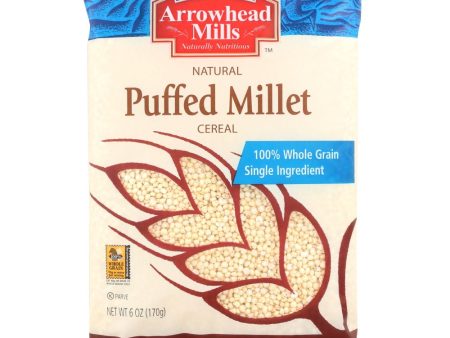 Arrowhead Mills Natural Puffed Millet Cereal - 6 oz Online Hot Sale