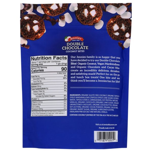 Jennie s Double Chocole Coconut Bites - 5.25 oz Discount