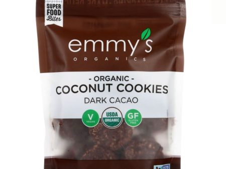 Emmy s Organics Coconut Cookies Dark Cacao - 6 oz. Hot on Sale