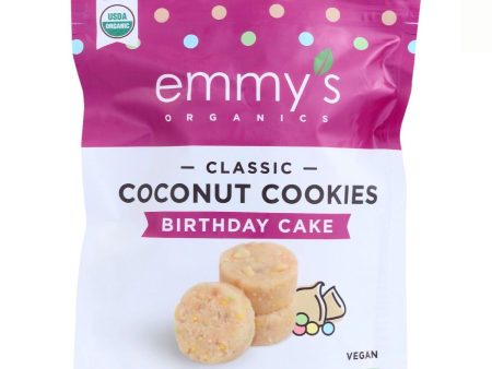 Emmy s Organic Cookies Classic Coconut Birthday Cake - 6 oz. Fashion