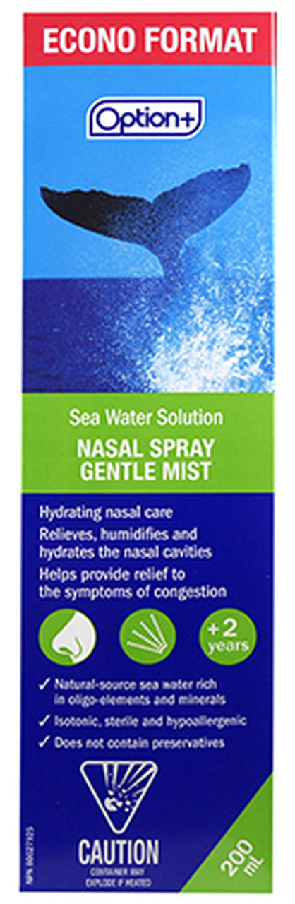 Option+: Sea Water Solution Nasal Spray For Cheap