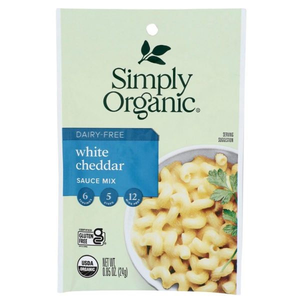 Simply Organic Dairy Free White Cheddar Sauce Mix - 0.85 oz. Sale