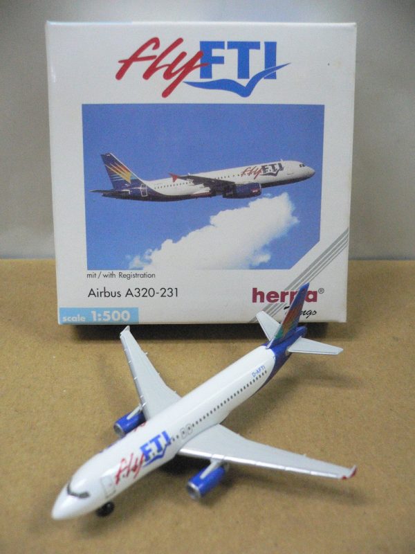 HERPA WINGS 1 500 fly FTI AIRBUS A320-231 D-AFTI (501743) (PA0) Discount