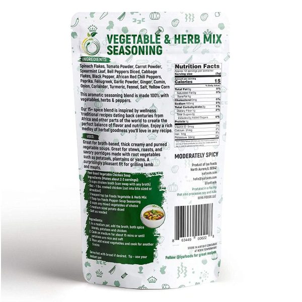 Iya Foods Vegetable And Herb Seasoning Mix - 2 oz. Online now