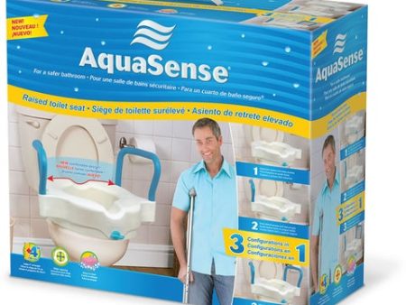 AquaSense: 3-in-1 Raised Toilet Seat With Arms For Cheap