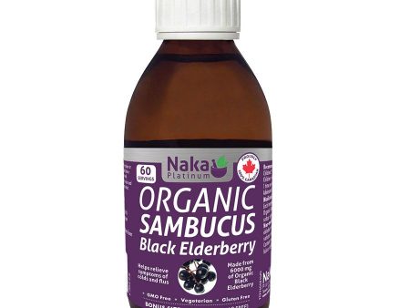 Naka: Organic Sambucus Black Elderberry - 300ml Online Hot Sale