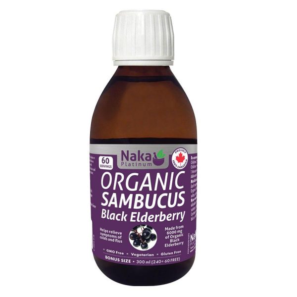 Naka: Organic Sambucus Black Elderberry - 300ml Online Hot Sale