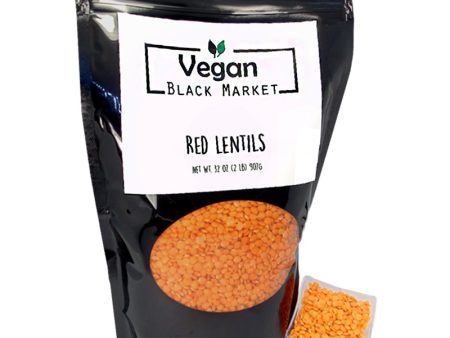 Premium Red Lentils 32 oz. by Vegan Black Market Online now