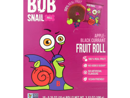 Bob Snail Apple Black Currant Fruit Rolls - 10 pk Hot on Sale