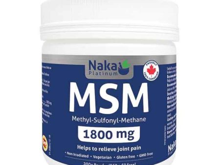 Naka: MSM 1800mg - 300g Powder Online now