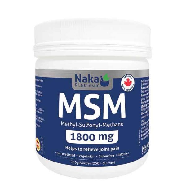 Naka: MSM 1800mg - 300g Powder Online now