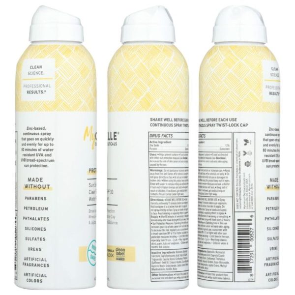 MyCHELLE Dermaceuticals Protect Sun Shield Clear Spray SPF 30 - 6 fl oz. Supply