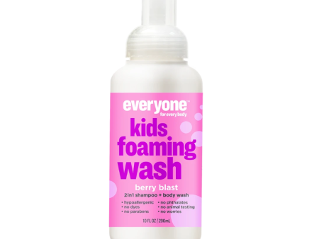 Everyone For Every Body Kids Berry Blast Foaming Wash 2in1 Shampoo & Body Wash -  10 fl oz. Fashion