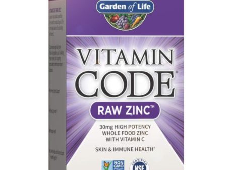 Garden of Life Vitamin Code Raw Zinc 60 Vegan Capsules Online Sale