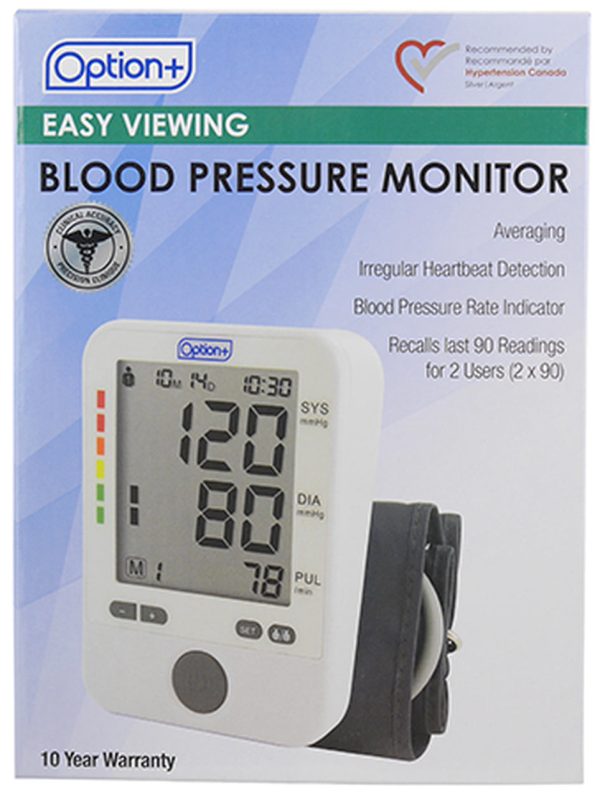 Option+: Easy Viewing Blood Pressure Monitor Discount