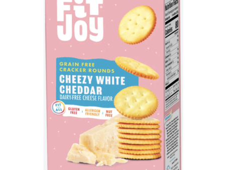 FitJoy Cracker Rounds Cheezy White Cheddar - 8 oz Online Sale