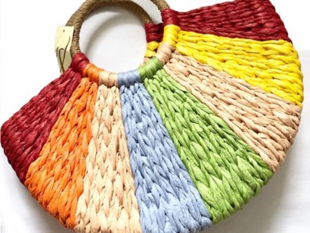 Collection18 Colorful Straw Handbag For Discount