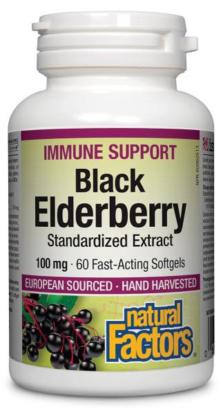 Natural Factors: Black Elderberry 100mg Sale