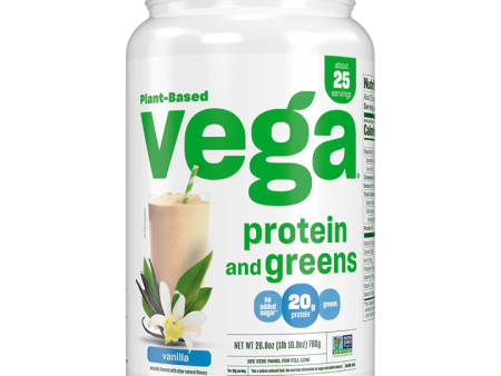 Vega Protein & Greens Plant-Based Vanilla Drink Mix Powder - 18.6 oz. Online Sale