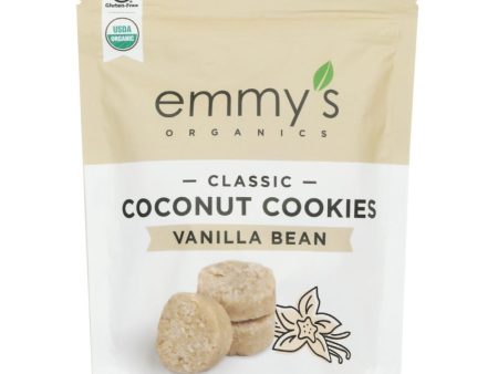 Emmy s Organic Vanilla Bean Coconut Cookies - 6 oz For Sale