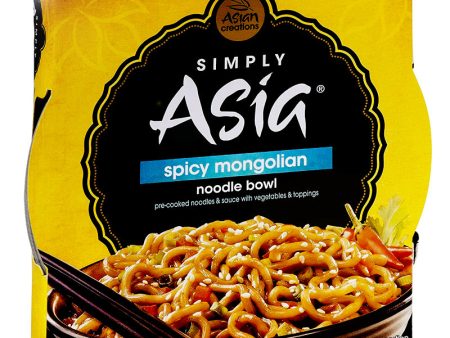 Asian Creations Simply Asia Spicy Mongolian Noodle Bowl - 8.5 oz Online now