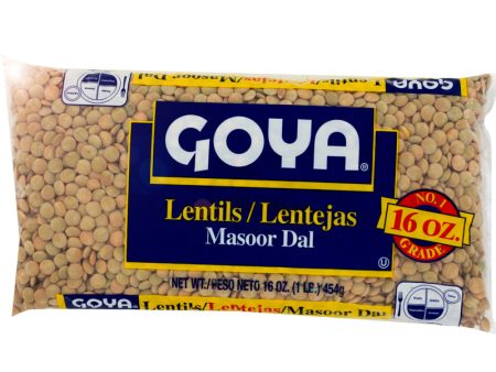 Goya Lentils Lentejas Masoor Dal - 16 oz. on Sale