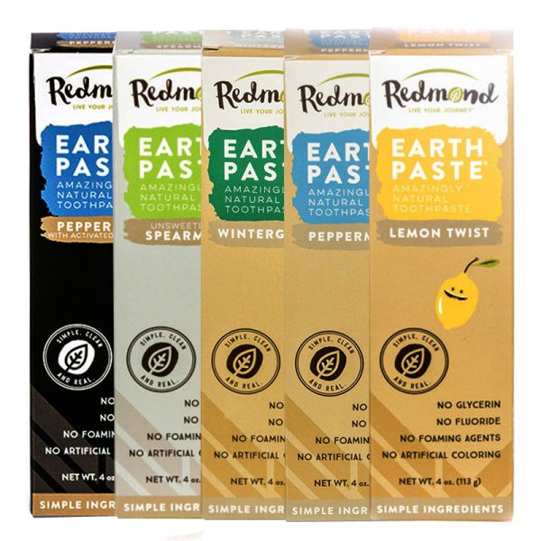 Redmond Earthpaste Amazingly Natural Toothpaste Bundle 5ct For Sale