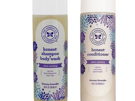 Honest Ultra Calming Shampoo Bodywash & Conditioner Dreamy Lavender Bundle 10 oz Online now