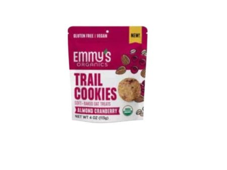 Emmy s Organics Trail Cookies Almond Cranberry - 4 oz Supply