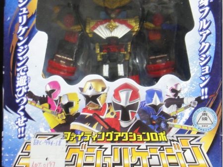 萬代 手裏劍戰隊忍忍者 王手裏劍神 食玩 BANDAI SHOKUGAN SHURIKEN SENTAI NINNINGER FIGHTING ACTION ROBO KING SHURIKENJIN 95259 (EPC-946-18) (EPC-641-27) 1140875854 For Sale