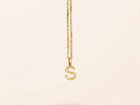 10K Gold Initial Necklace Sale