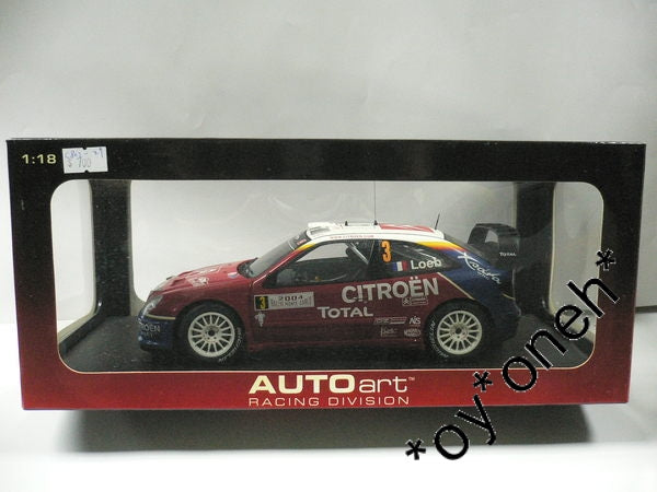 AUTOART 1 18 CITROEN XSARA WRC 2004 RALLY MONTE CARLO #3 (80437) (C802-29) on Sale