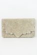 Beaded Clutch - Silver Scalloped Online Sale